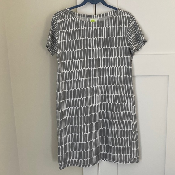 See Design Dresses & Skirts - Perfect Light Gray & White Striped Dress